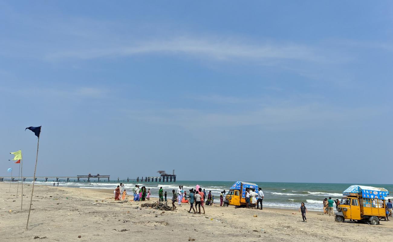 Photo of C.Puthupettai Beach with bright sand surface