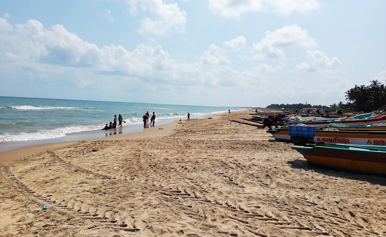 Photo of Pudukuppam Beach with bright fine sand surface