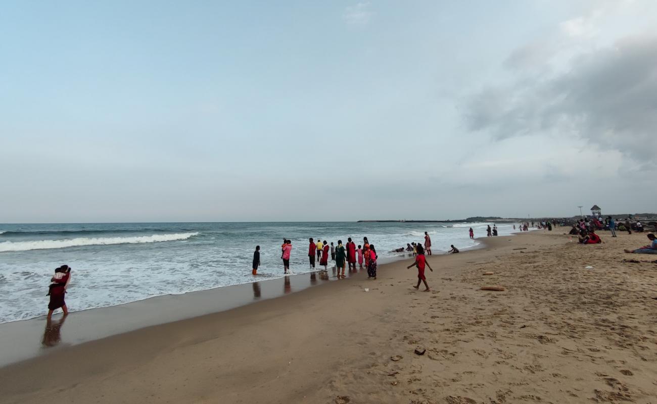 Photo of Pondy Marinaa with bright sand surface