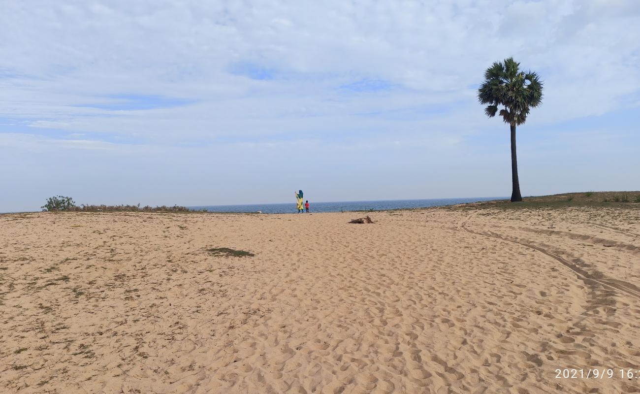 Photo of White Beach with bright sand surface