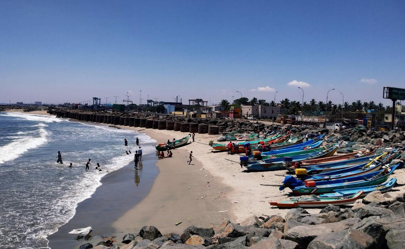 Photo of Bharathiyar Nagar Beach with bright sand surface