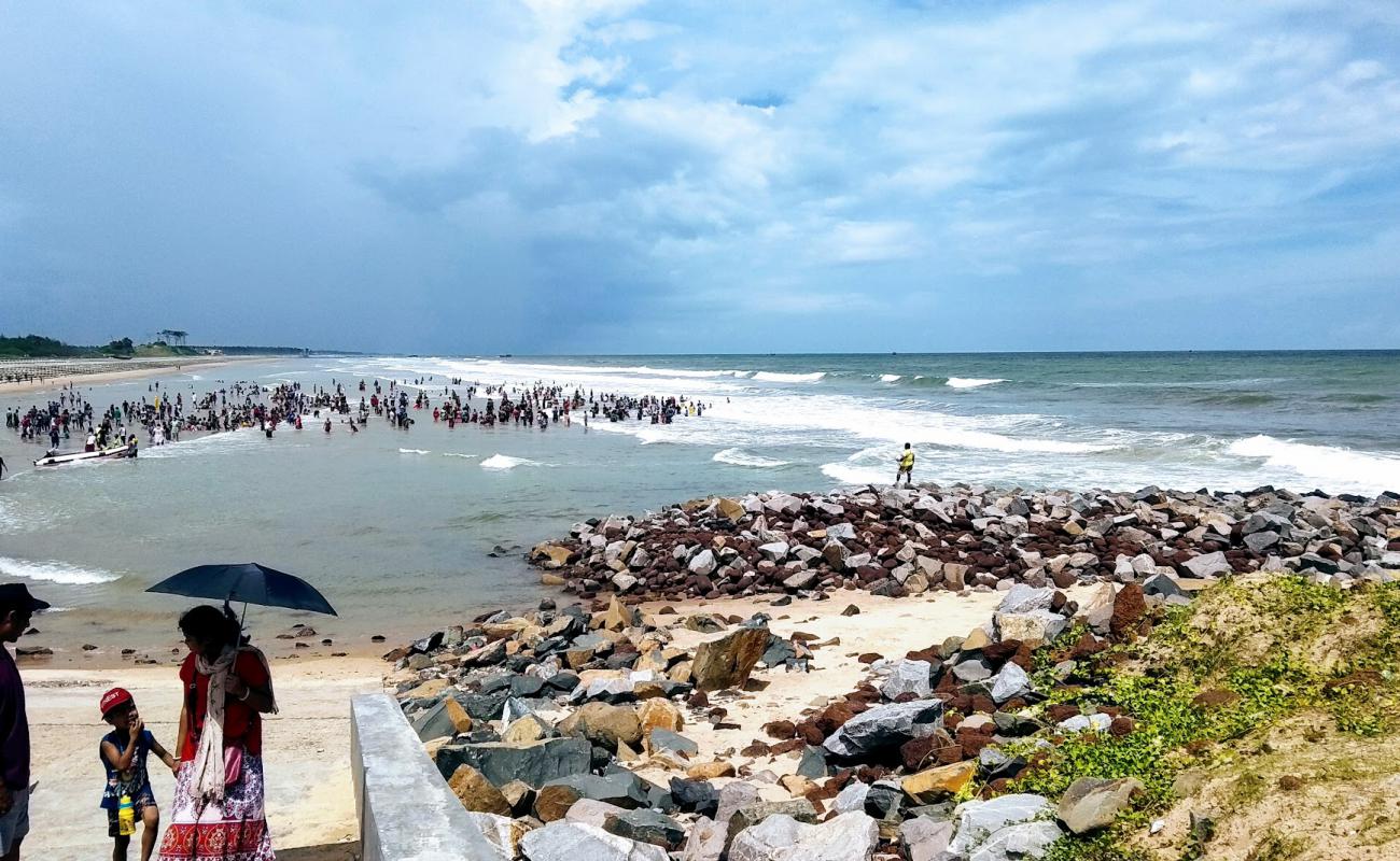 Photo of Digha Beach with concrete cover surface