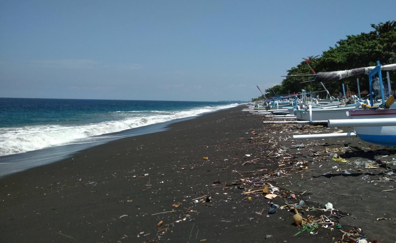 Photo of Pengalon Beach with black sand surface