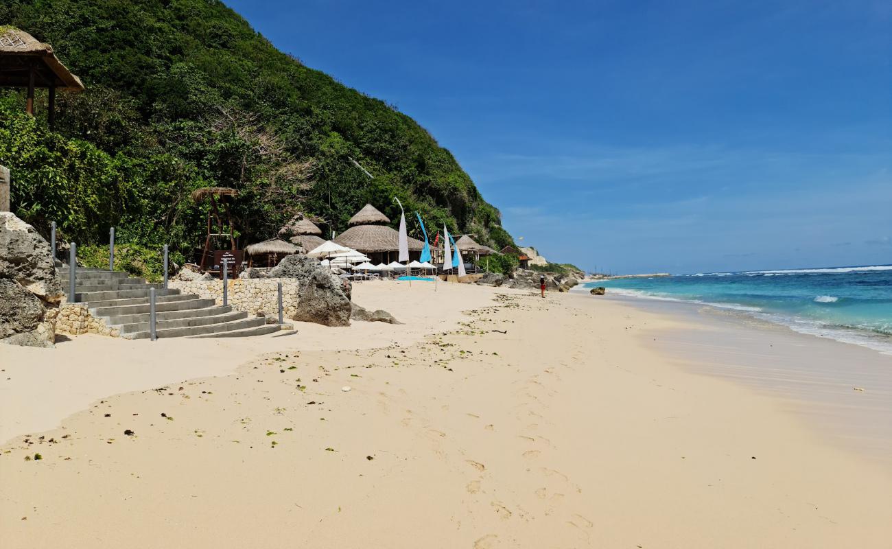 Photo of Melasti Beach with bright fine sand surface