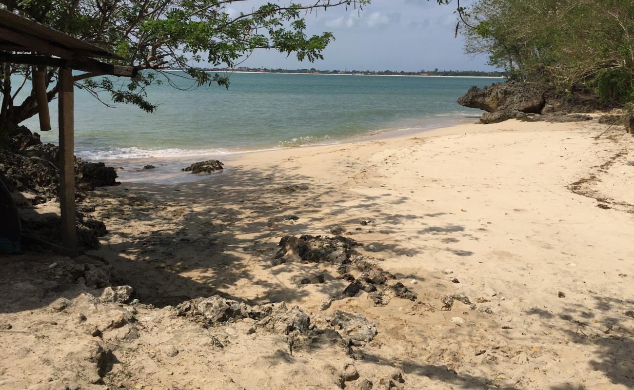 Photo of Sempaning beach with bright sand & rocks surface