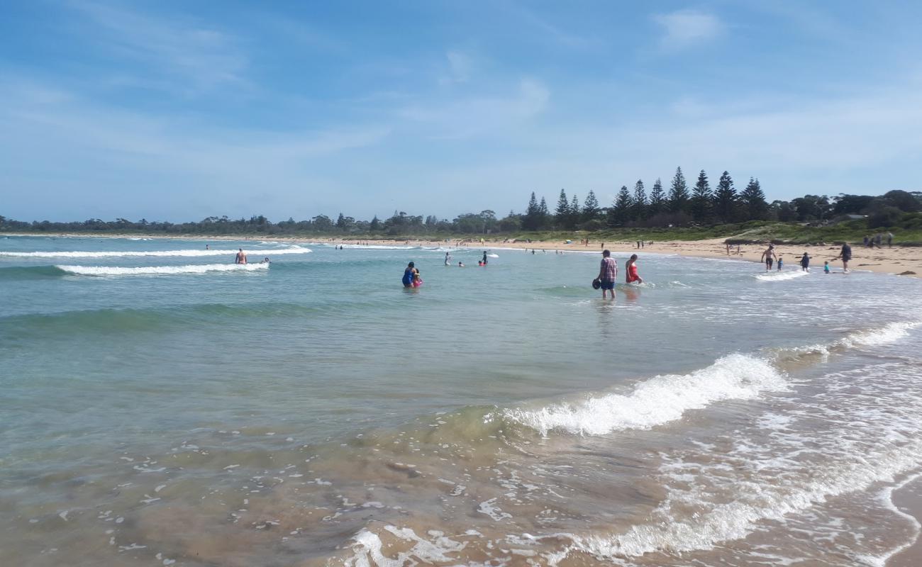 Photo of Broulee Beach with bright sand surface