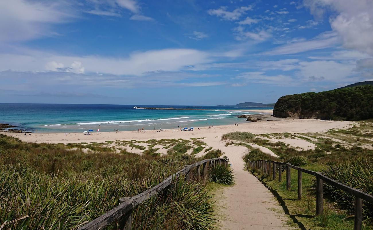 Photo of Pretty Beach with bright fine sand surface