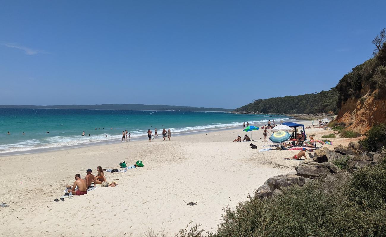 Photo of Nelsons Beach with bright fine sand surface