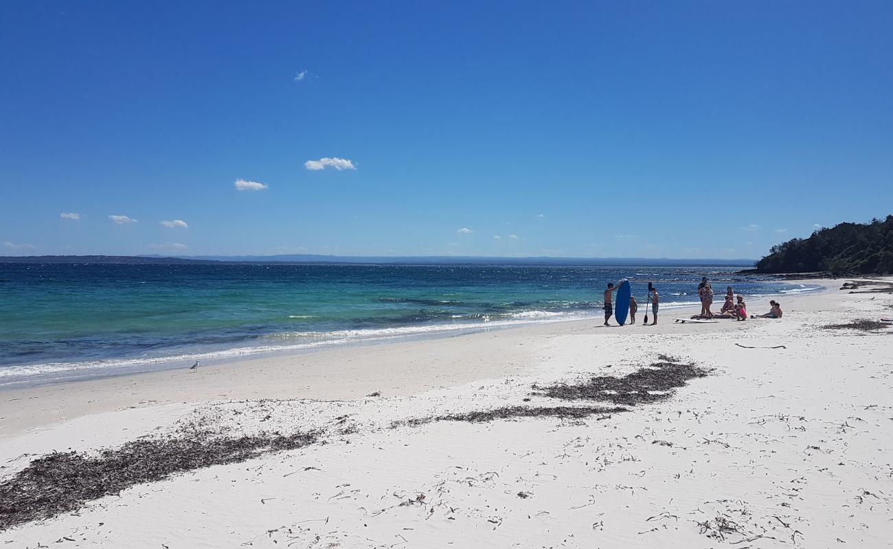 Photo of Long Beach with white fine sand surface