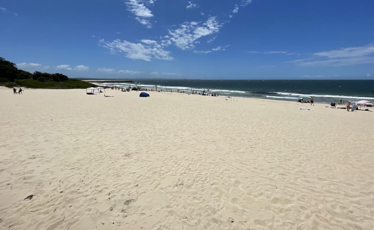 Photo of Forster Beach with bright fine sand surface