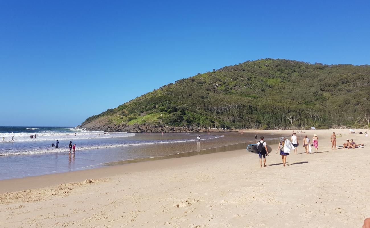 Photo of Connors Beach with bright fine sand surface