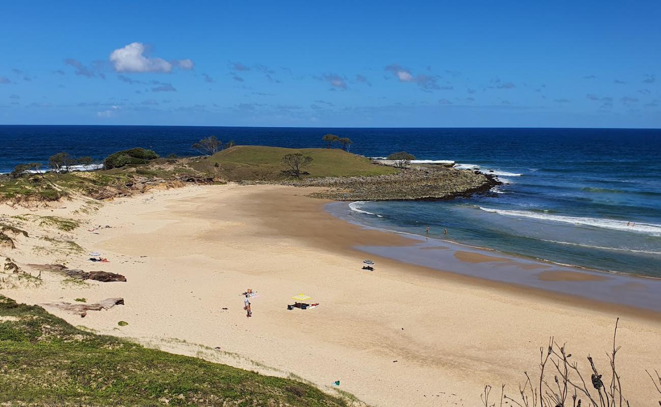 Photo of Angourie Back Beach with bright sand surface