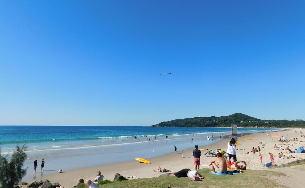 Photo of Byron Beach with bright sand surface