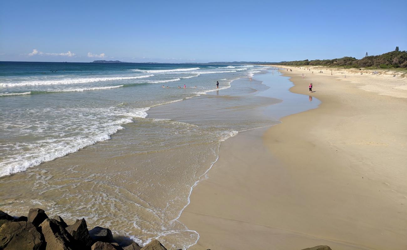 Photo of Brunswick Heads Main Beach with bright fine sand surface