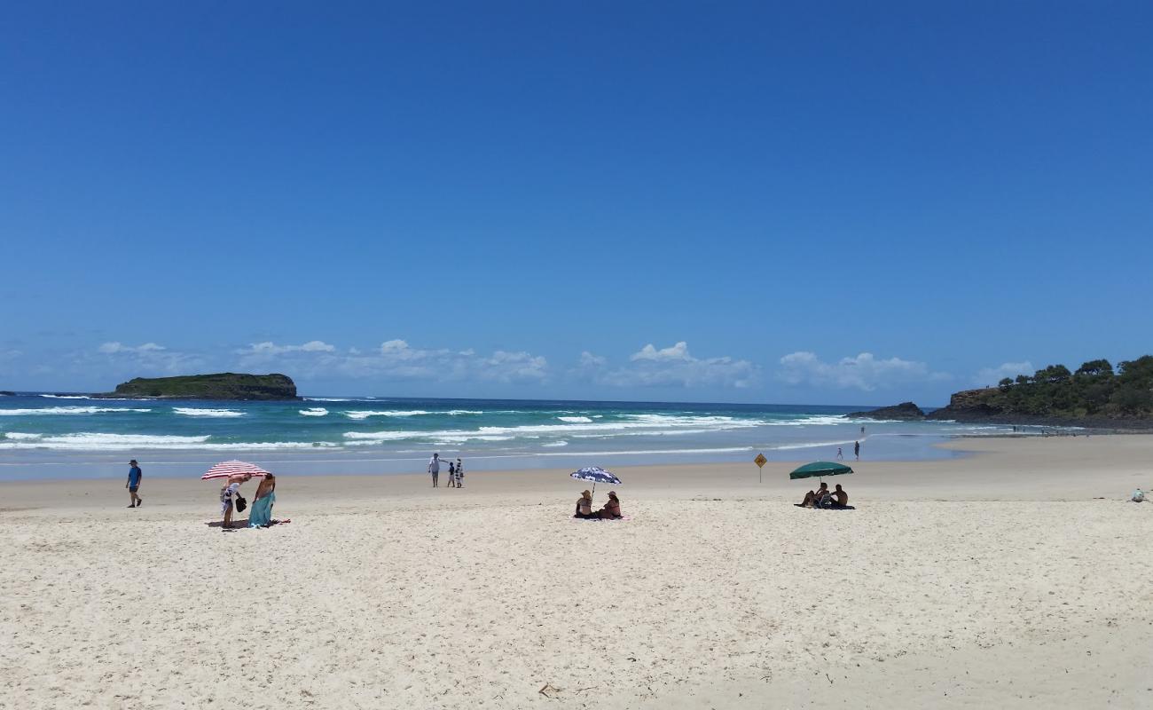 Photo of Fingal Head Beach with bright fine sand surface