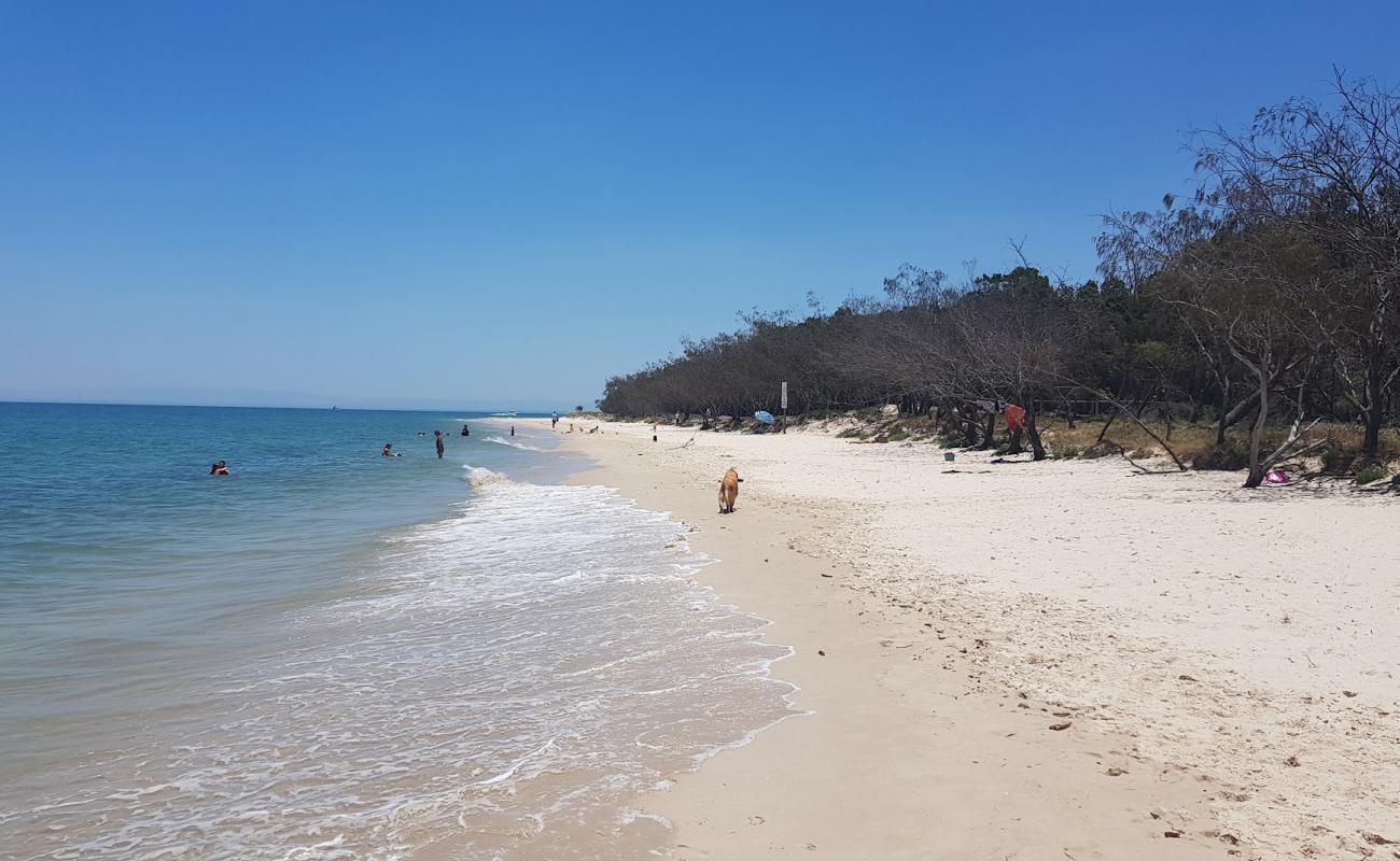 Photo of Red Beach with bright fine sand surface