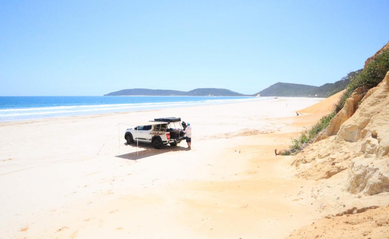 Photo of Cooloola Beach with bright fine sand surface