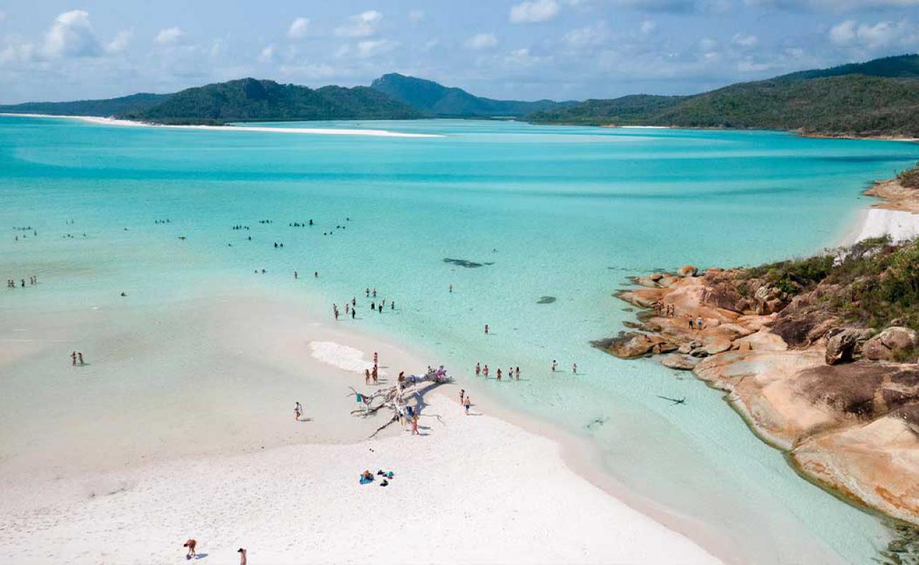 Photo of Hill Inlet Lookout Beach with white fine sand surface