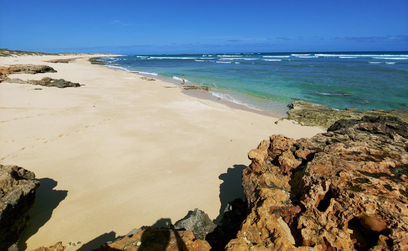 Photo of Jims Beach with bright sand surface