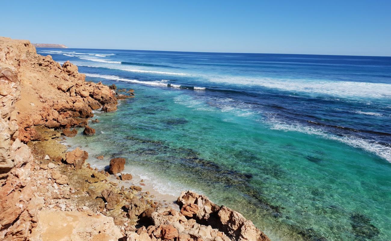 Photo of Gnaraloo Turtle Beach with bright sand & rocks surface