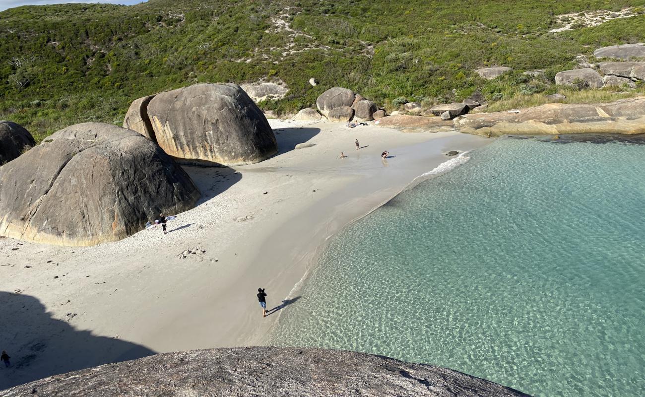 Photo of Elephant Rocks Beach with white sand surface