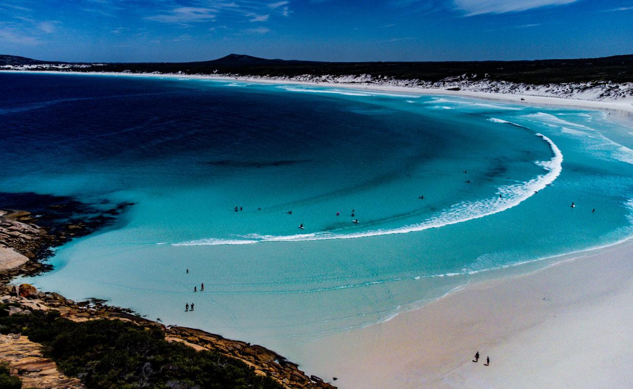 Photo of Wharton Beach with white fine sand surface