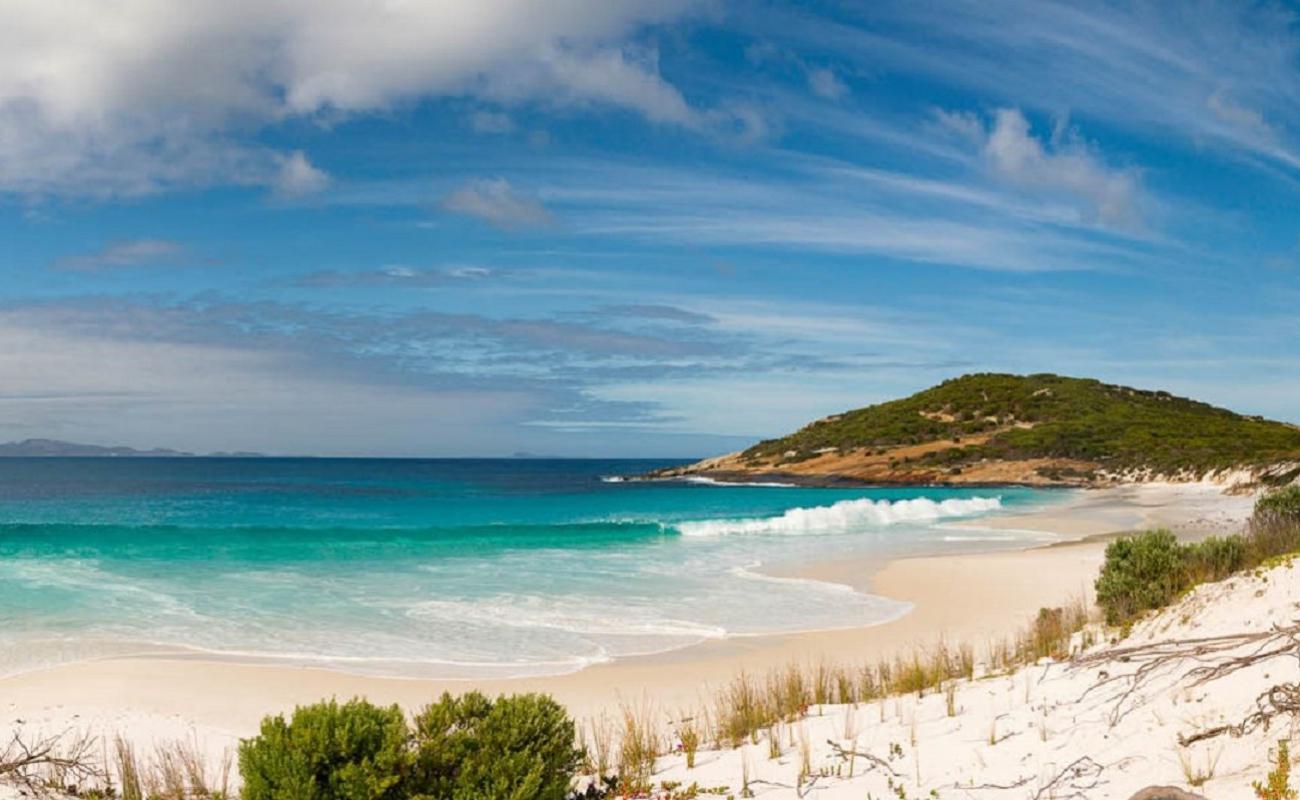 Photo of Tagon Beach with white fine sand surface