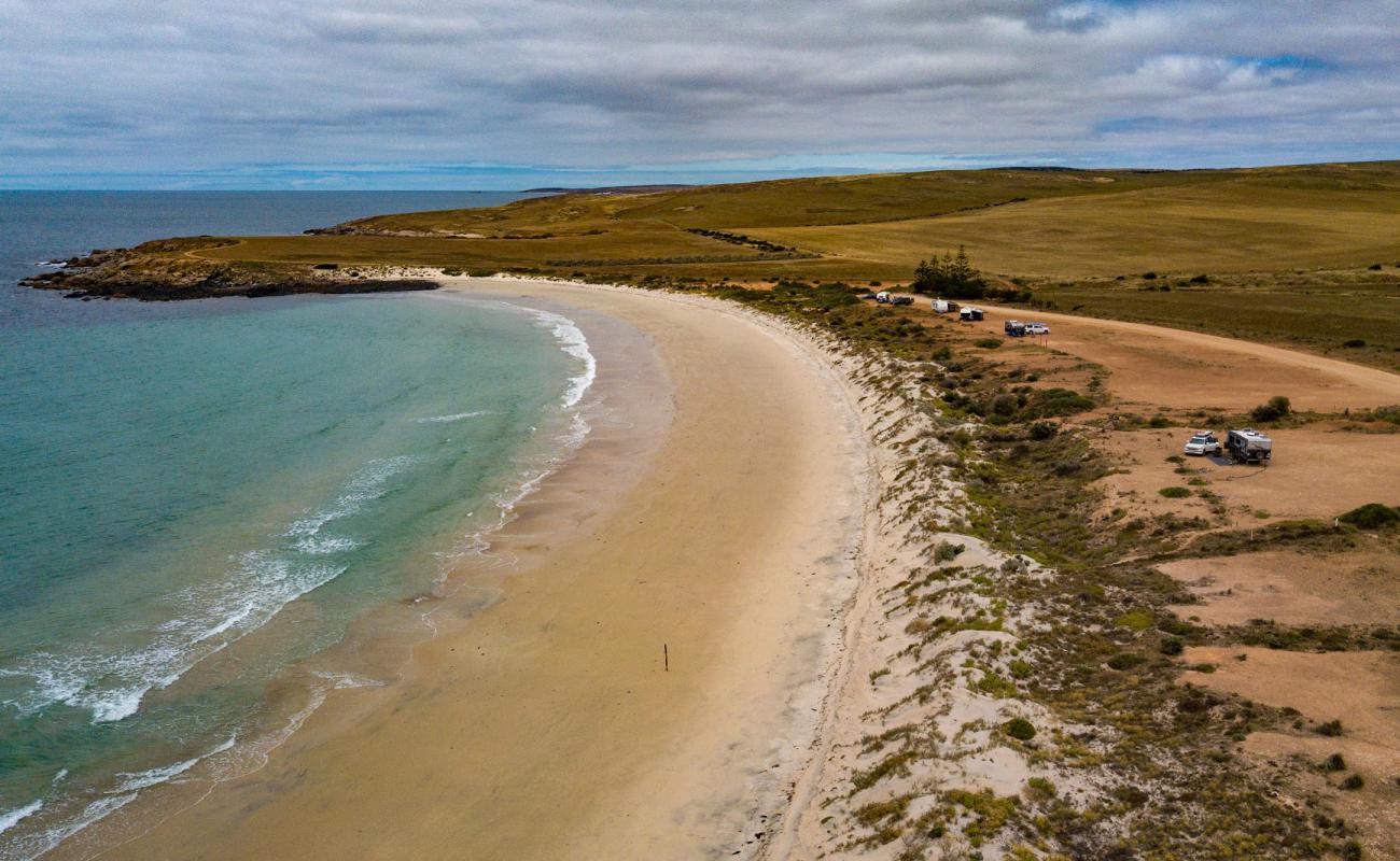 Photo of Cowleys Beach with bright sand surface