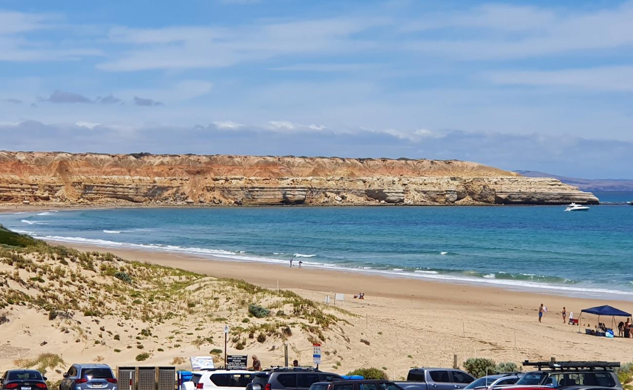 Photo of Maslin Beach with bright sand surface