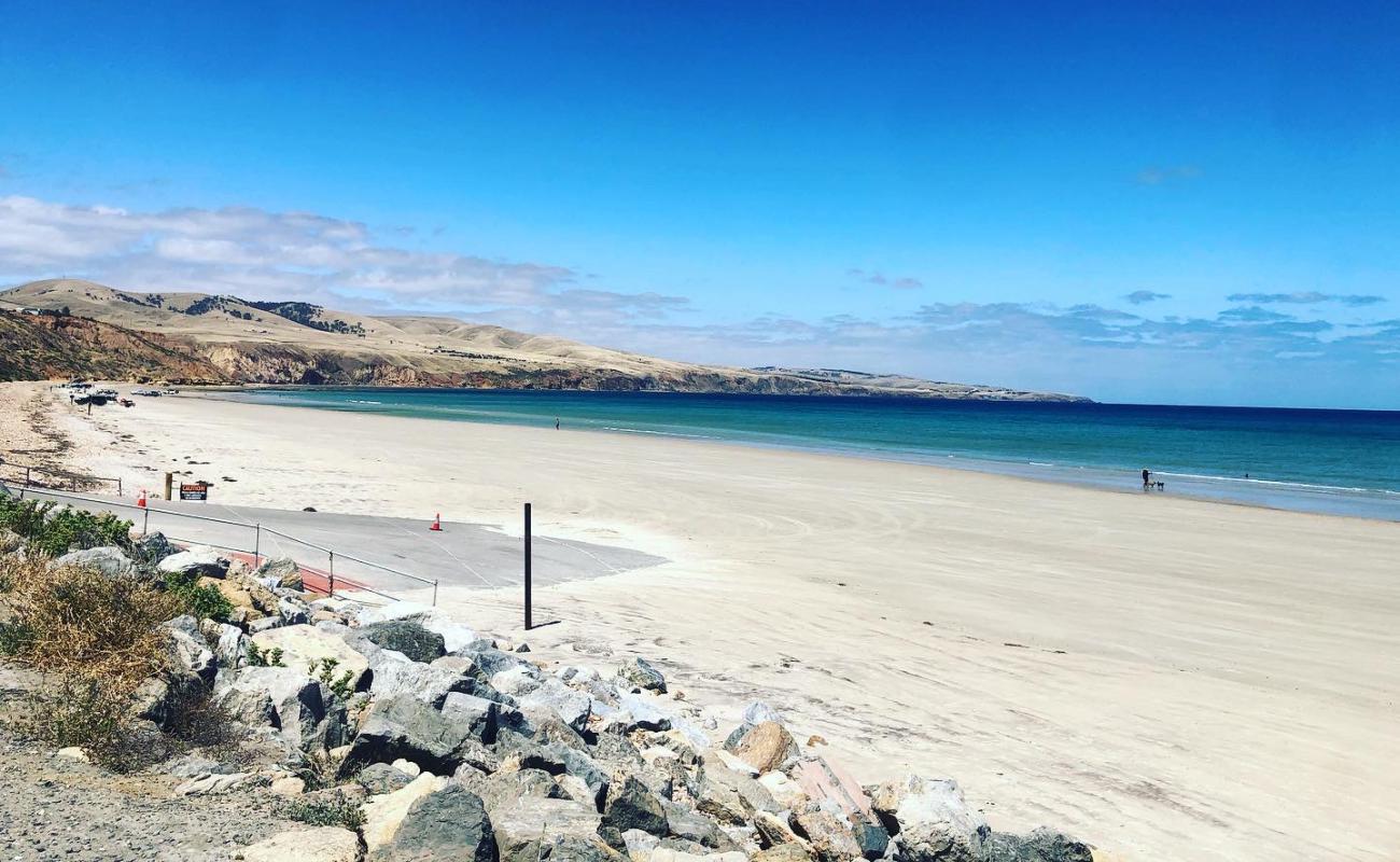 Photo of Sellicks Beach with bright sand surface