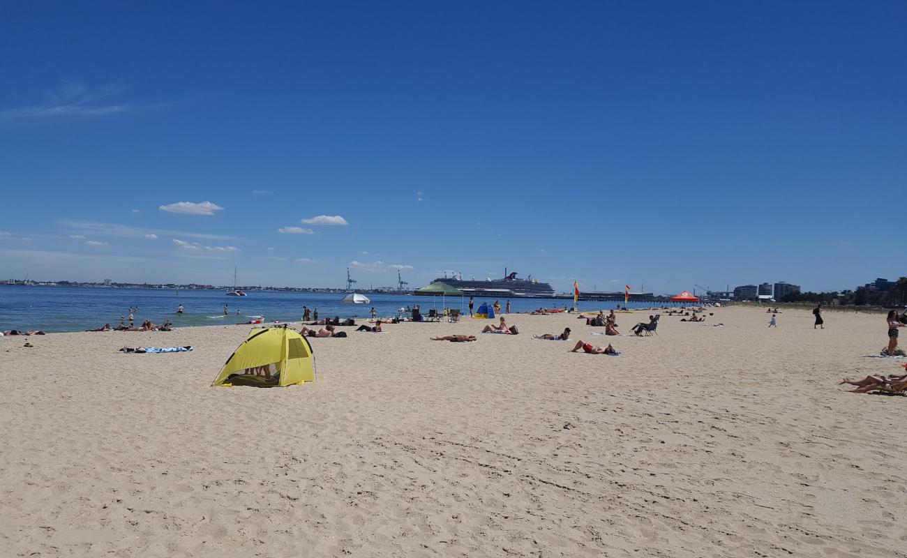 Photo of Port Melbourne Beach with bright sand surface