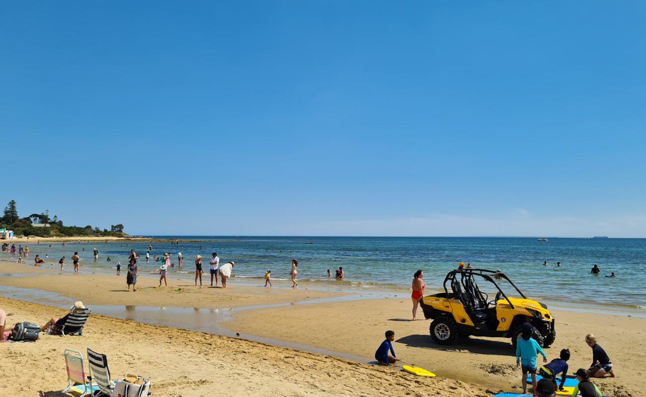 Photo of Brighton Beach with bright sand surface