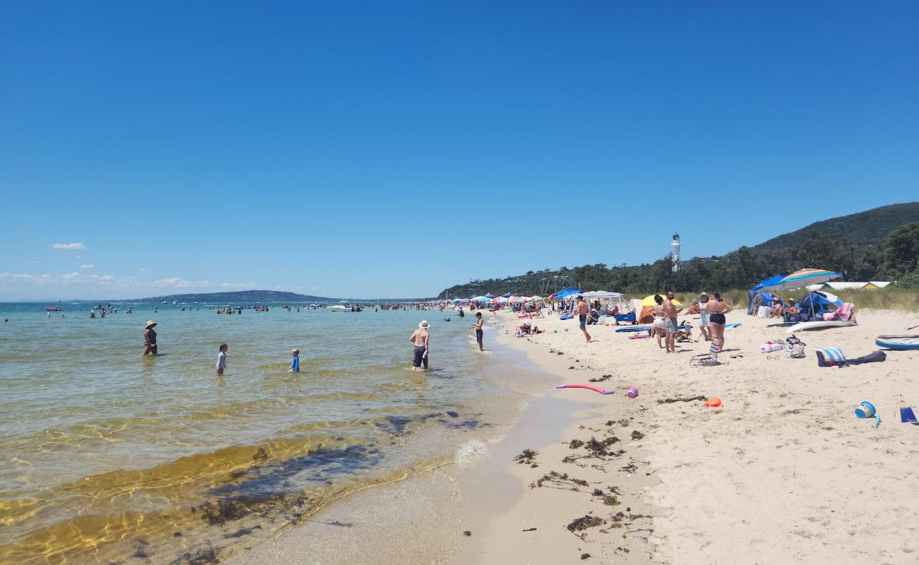 Photo of McCrae Beach with bright sand surface