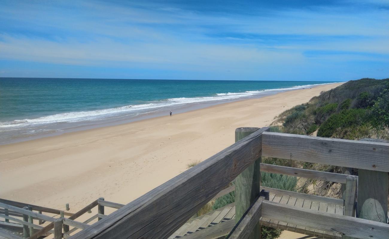 Photo of Glomar Beach with bright fine sand surface