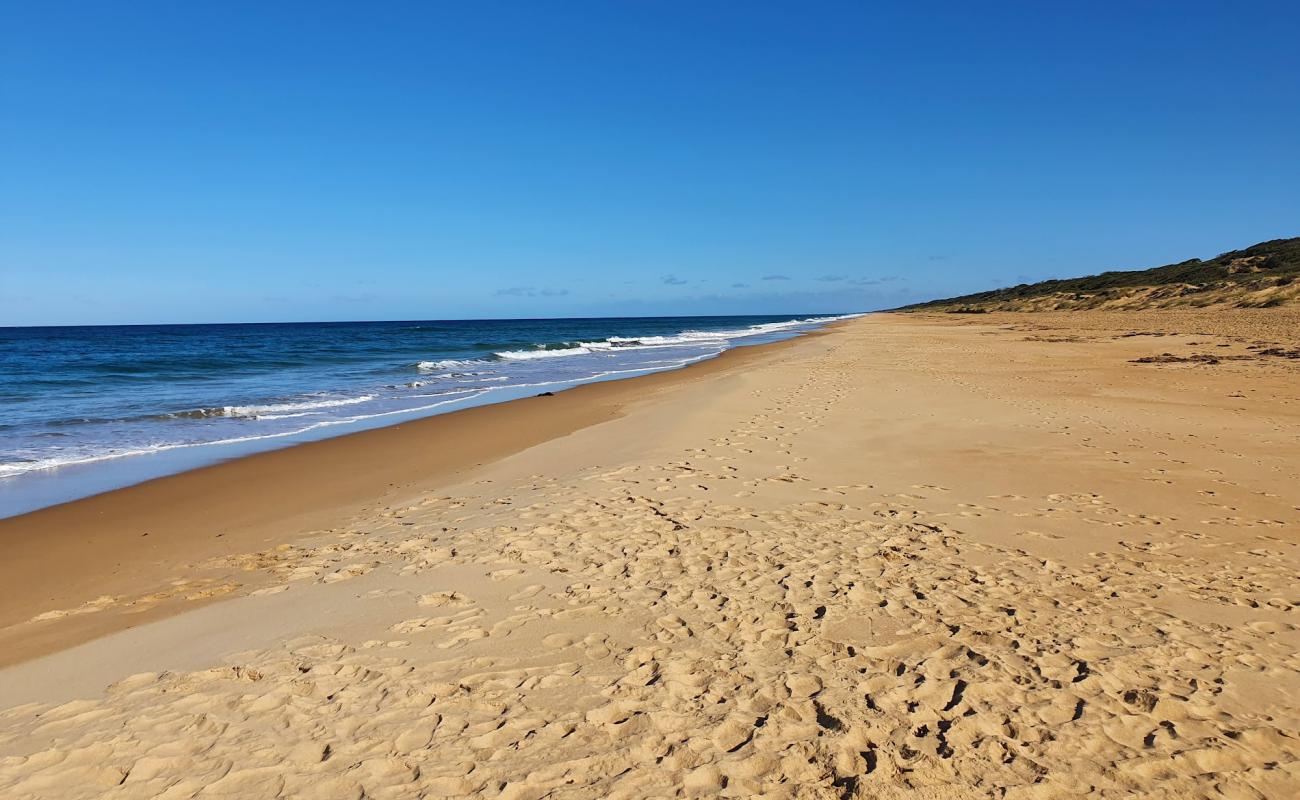 Photo of Ninety Mile Beach with bright fine sand surface