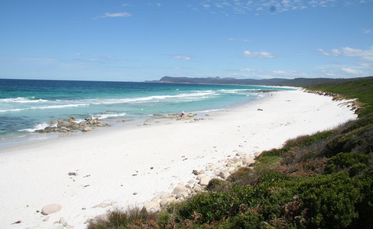 Photo of Binalong Bay with white fine sand surface