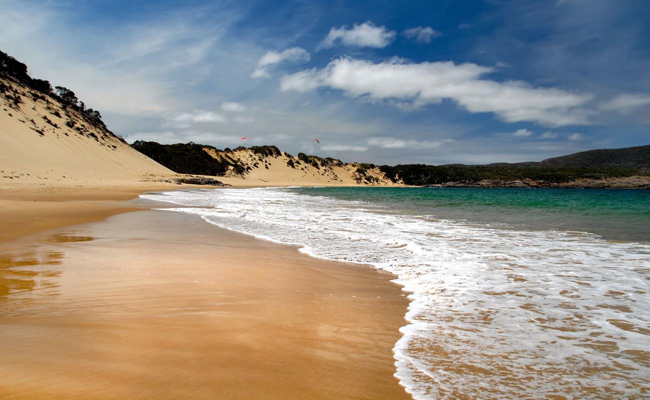 Photo of Crescent Bay Beach with bright fine sand surface