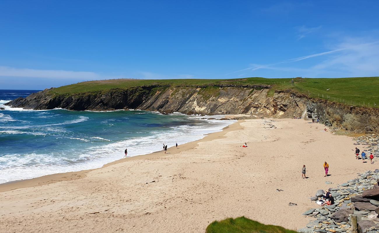 Photo of Clogher Strand with bright sand surface