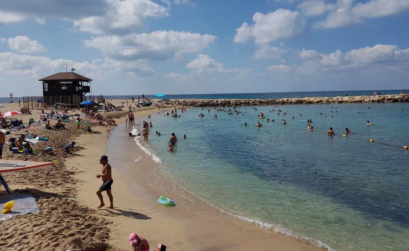 Photo of Bat Galim beach with bright sand surface