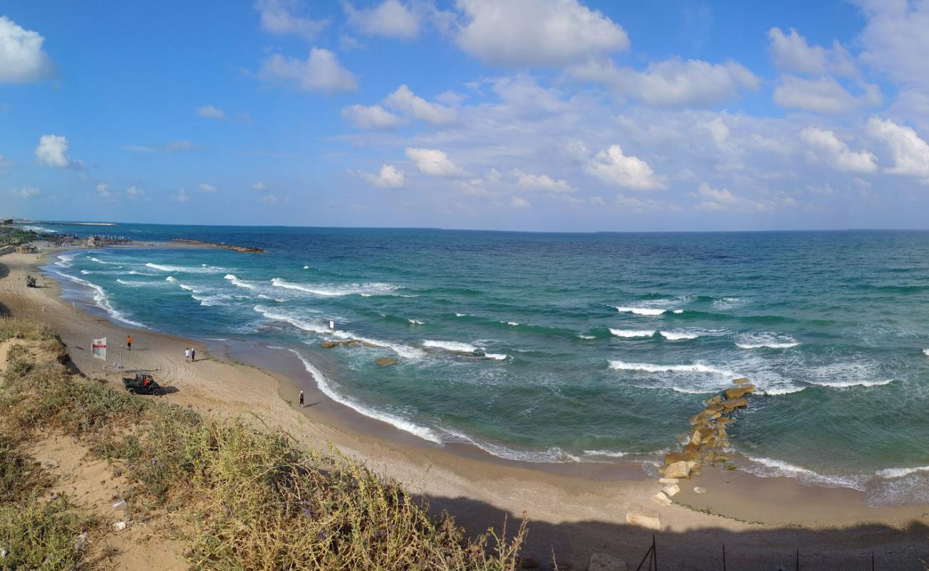 Photo of Tel Baruch beach with bright fine sand surface