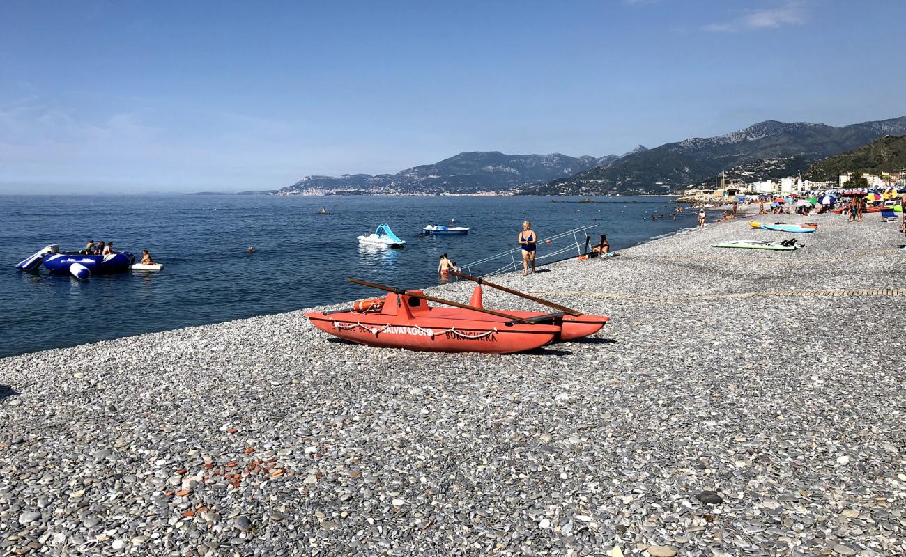 Photo of San Marco beach with gray fine pebble surface