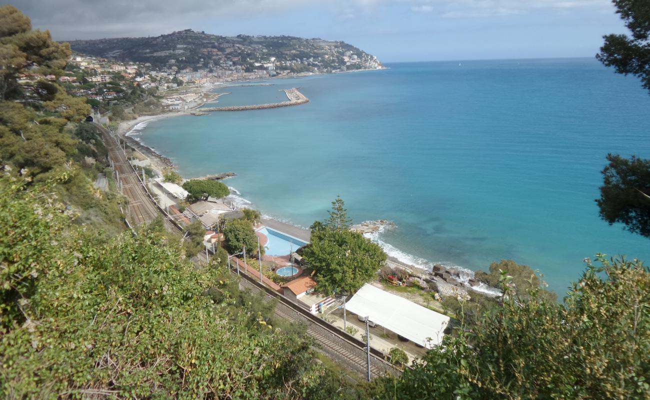 Photo of Termini beach with gray fine pebble surface