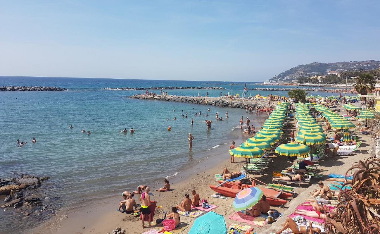 Photo of Spiaggia Delle Nazioni with gray sand &  pebble surface