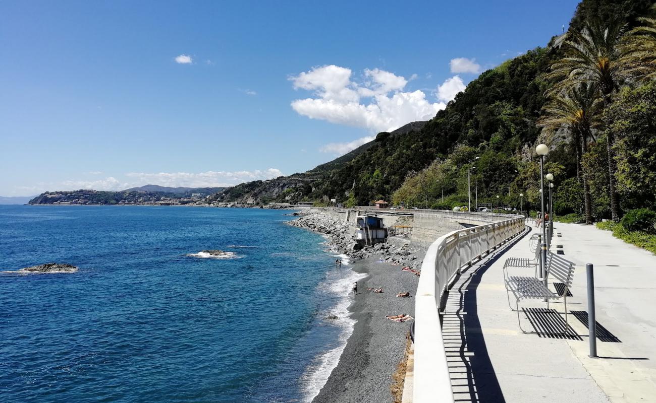 Photo of Nave beach with gray fine pebble surface