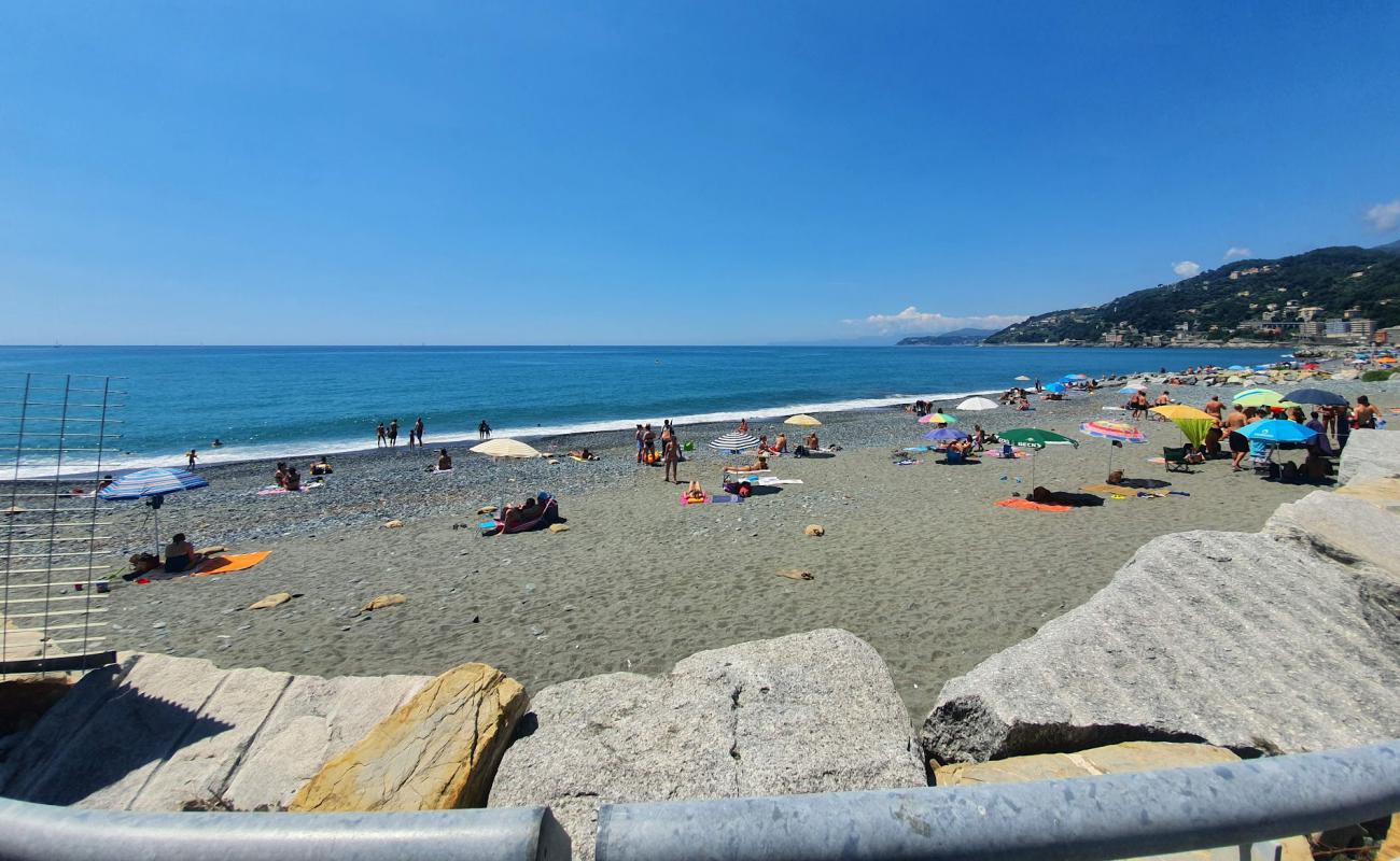 Photo of Spiaggione Voltri II with gray sand &  pebble surface