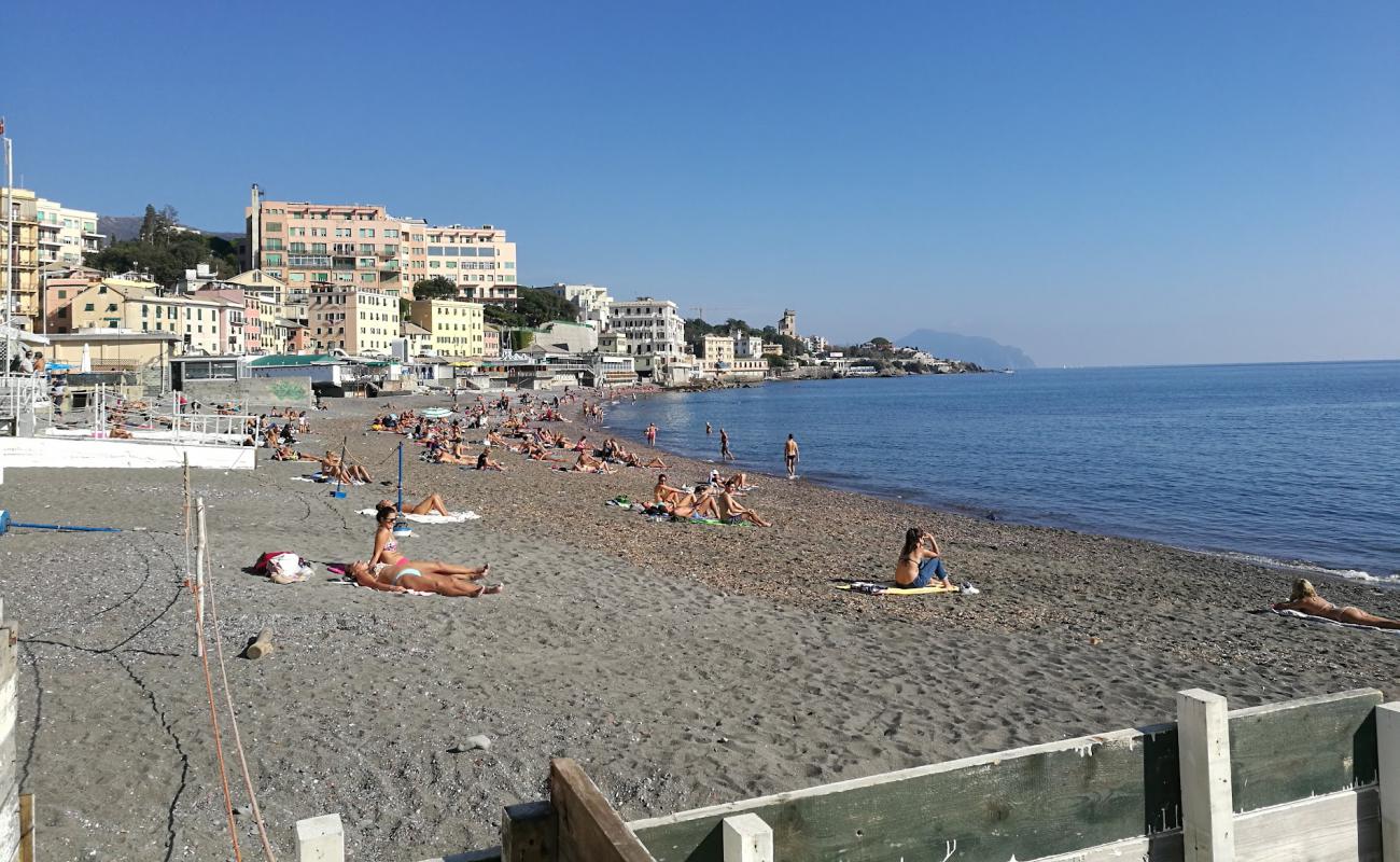 Photo of Spiaggia Sturla with gray pebble surface