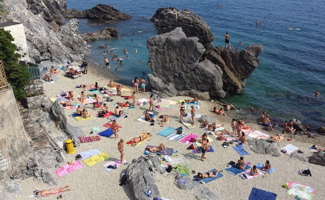 Photo of Spiaggia di Caprafico with gray fine pebble surface