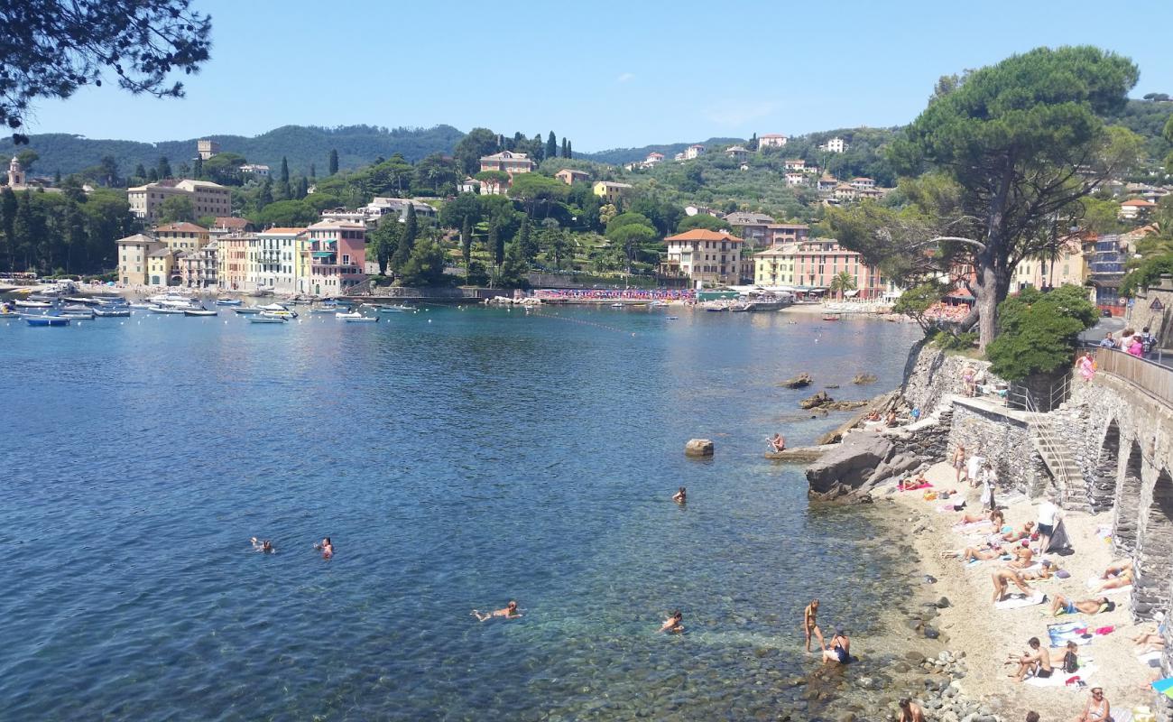 Photo of San Michele beach with gray fine pebble surface