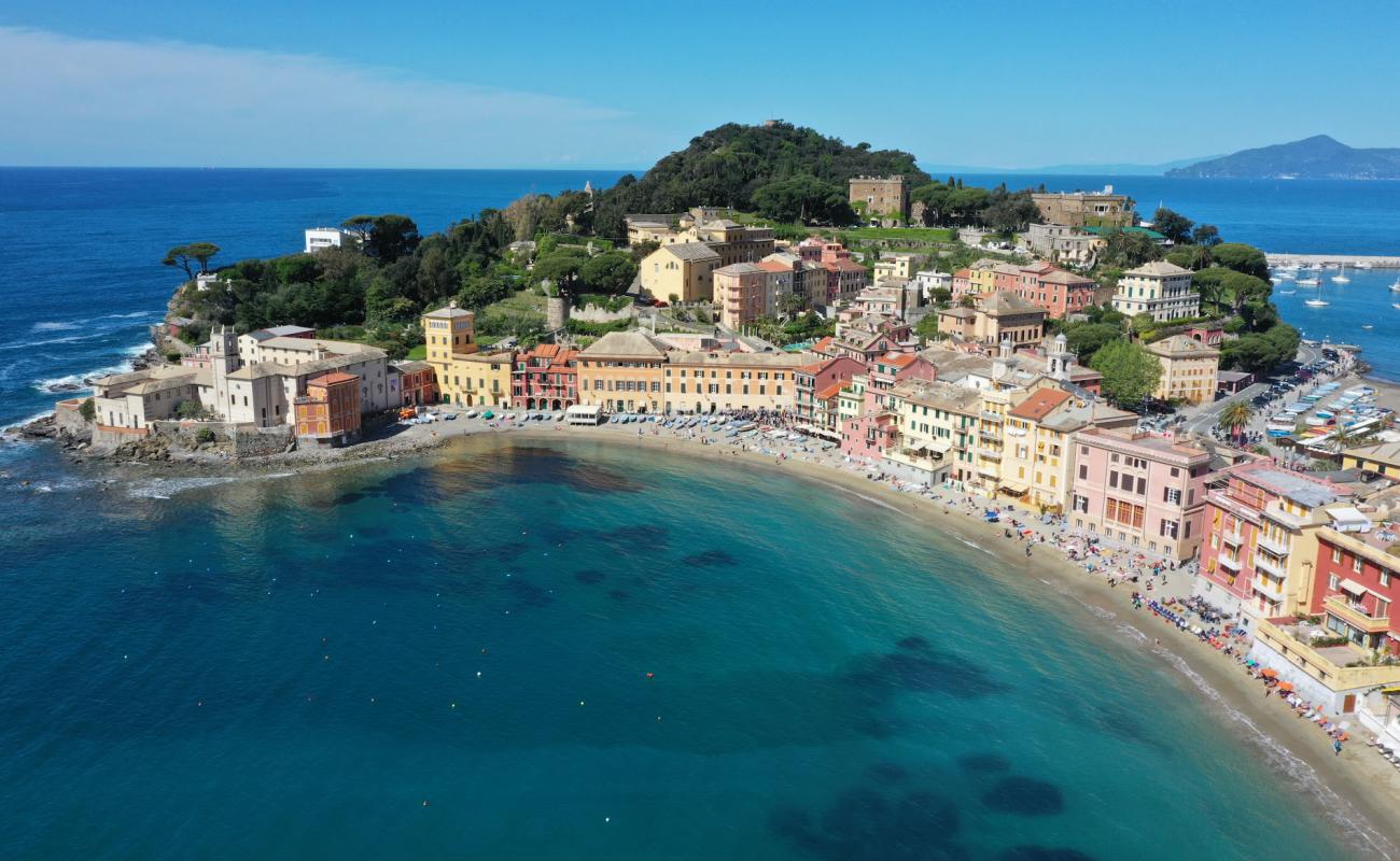 Photo of Spiaggia Baia del Silenzio with brown sand surface