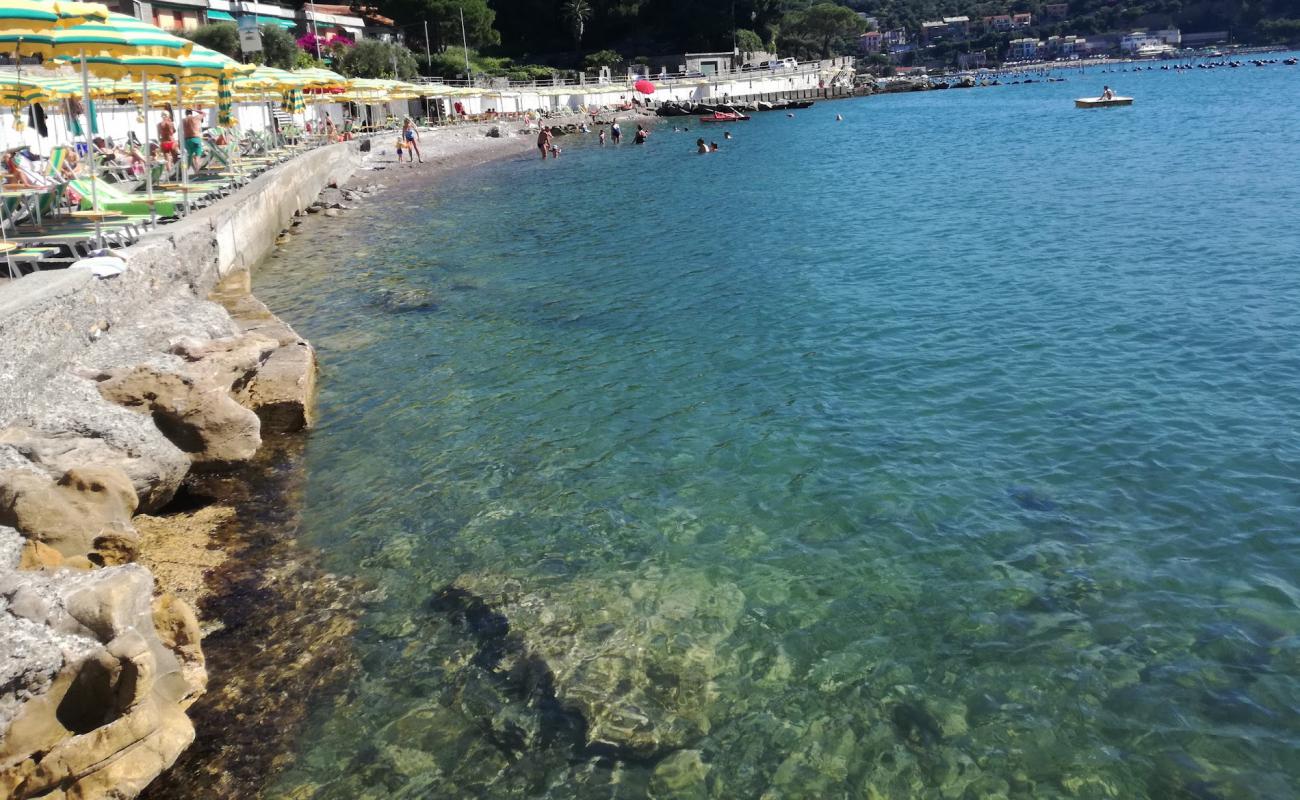 Photo of Arenella beach with gray fine pebble surface